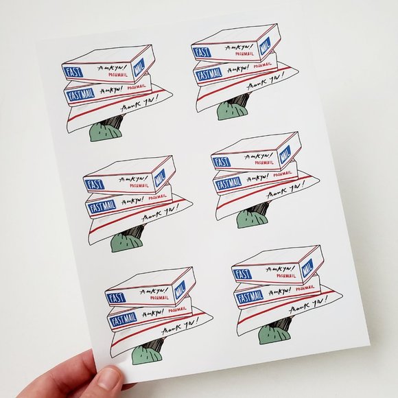 LB024 Posh Package Thank You Stickers [Price Firm] - Picture 5 of 8